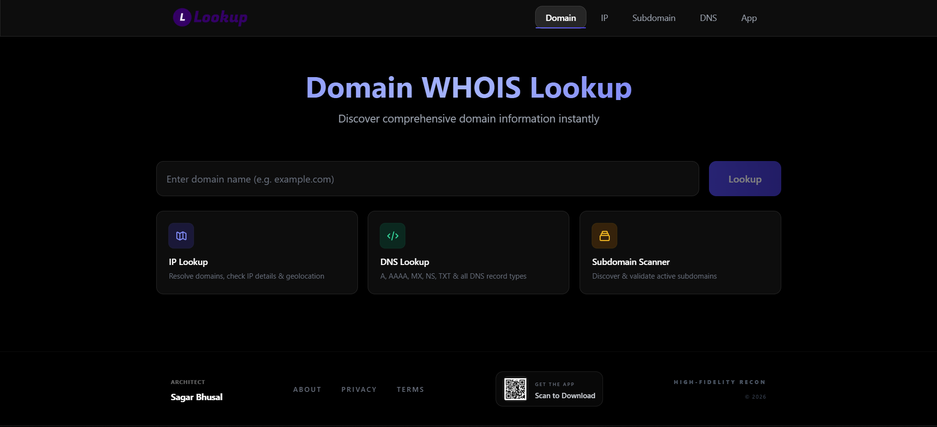 Sagar Lookup (Web) preview